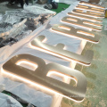 Custom Shop Store Front Metal Logo Light Up Letter Office Commercial Business Reception Led Signs 3d Signage Backlit